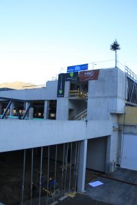 Parkdeck - Stiegenhaus zu Aufenthaltsraum und Büro